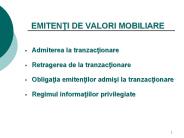 EMITENTI DE VALORI MOBILIARE