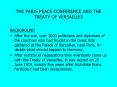 THE PARIS PEACE CONFERENCE AND THE TREATY OF VERSAILLES PowerPoint PPT Presentation