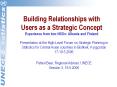 Building Relationships with Users as a Strategic Concept Experience from two NSOs: Albania and Finland PowerPoint PPT Presentation