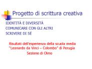 Progetto di scrittura creativa