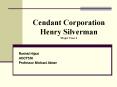 Cendant Corporation Henry Silverman Major Case 4 PowerPoint PPT Presentation