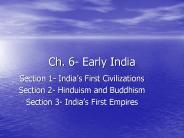 Ch. 6- Early India