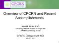 Overview of CPCRN and Recent Accomplishments PowerPoint PPT Presentation