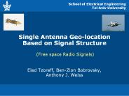 Single Antenna Geo-location Based on Signal Structure