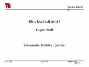Blockschaltbild I