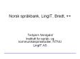 Norsk spr PowerPoint PPT Presentation