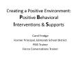 Creating a Positive Environment: Positive Behavioral Interventions PowerPoint PPT Presentation