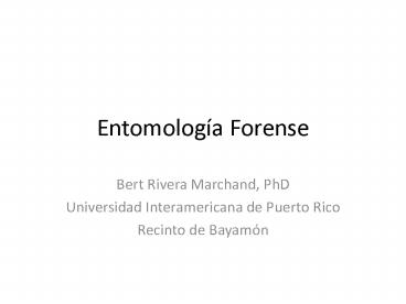 Entomolog