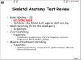 Skeletal Anatomy Test Review PowerPoint PPT Presentation