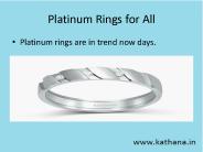 Platinum Rings for Women
