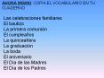 Las celebraciones familiares PowerPoint PPT Presentation