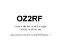 OZ2RF PowerPoint PPT Presentation
