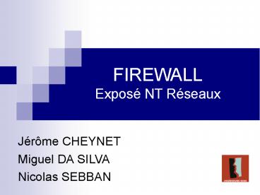 FIREWALL Expos