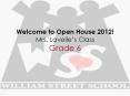 Welcome to Open House 2012! Mrs. Lavelle PowerPoint PPT Presentation