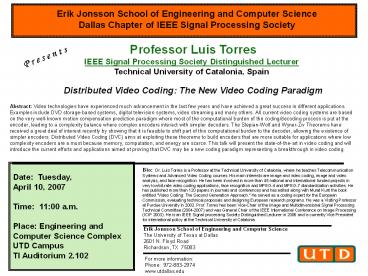 Professor Luis Torres