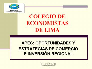 COLEGIO DE ECONOMISTAS DE LIMA