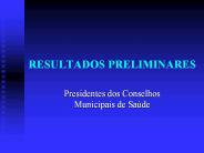 RESULTADOS PRELIMINARES