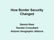 How Border Security Changed