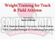 Weight Training for Track