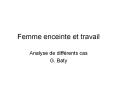 Femme enceinte et travail PowerPoint PPT Presentation