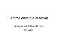 Femme enceinte et travail