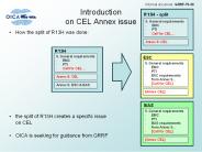 Introduction on CEL Annex issue