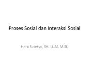 Proses Sosial dan Interaksi Sosial