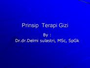 Prinsip Terapi Gizi