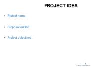 PROJECT IDEA