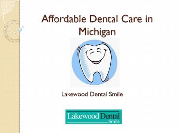 affordable dental care in michigan
