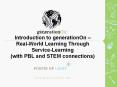 Introduction to generationOn  PowerPoint PPT Presentation
