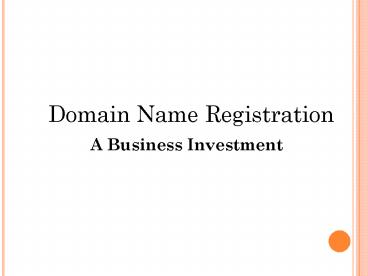 Better Choose a domain name (1)