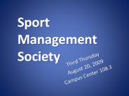 Sport Management Society