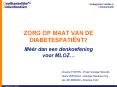 ZORG OP MAAT VAN DE DIABETESPATI PowerPoint PPT Presentation