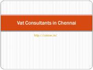 vat consultants in chennai