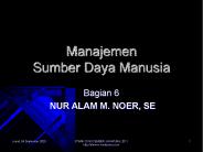 Manajemen Sumber Daya Manusia