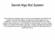 Secret Algo Bot System