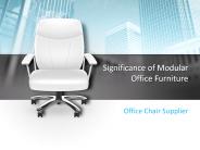 Importance of Modular Office Furniture