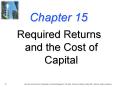 Chapter 15 -- Required Returns and the Cost of Capital PowerPoint PPT Presentation