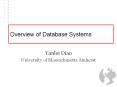 Overview of Database Systems PowerPoint PPT Presentation