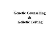 Genetic Counselling