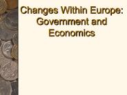 Changes Within Europe: Government and Economics
