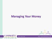 Managing Your Money