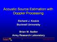 Acoustic%20Source%20Estimation%20with%20Doppler%20Processing PowerPoint PPT Presentation