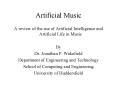 Artificial Music PowerPoint PPT Presentation
