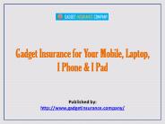Gadget Insurance Company