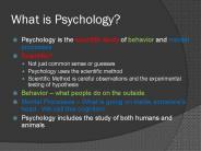 What is Psychology?