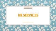 HR Services Manchester