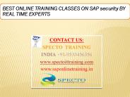 learn sap security online training classes in live by experts
