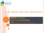 sap abap online training in canada